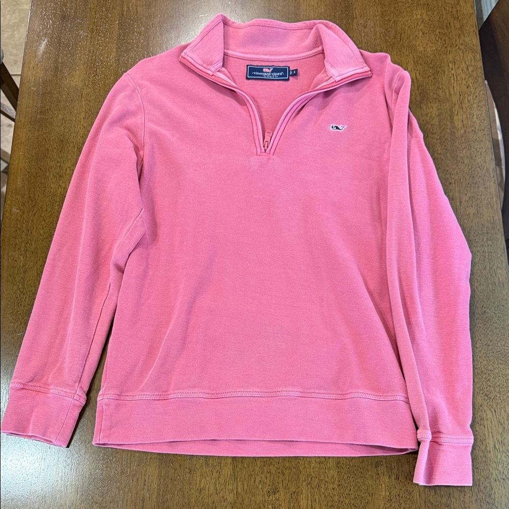 Vineyard Vines Pink Quarter-Zip Jacket